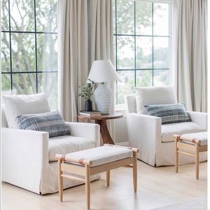 Threshold 84”x 50” Aruba Linen Blackout Curtain Panels, Color Sour Cream